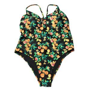 Xhilaration 24W Blue One Piece Swimsuit Bra Sexy Adjustable Straps